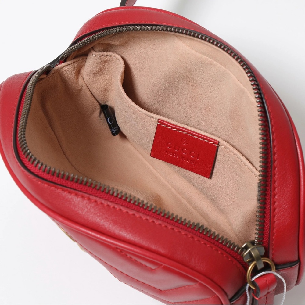 ❤️✨GORGEOUS ✨❤️ GUCCI BUM WAIST LEATHER ZIPPER BAG - Picture 5 of 16